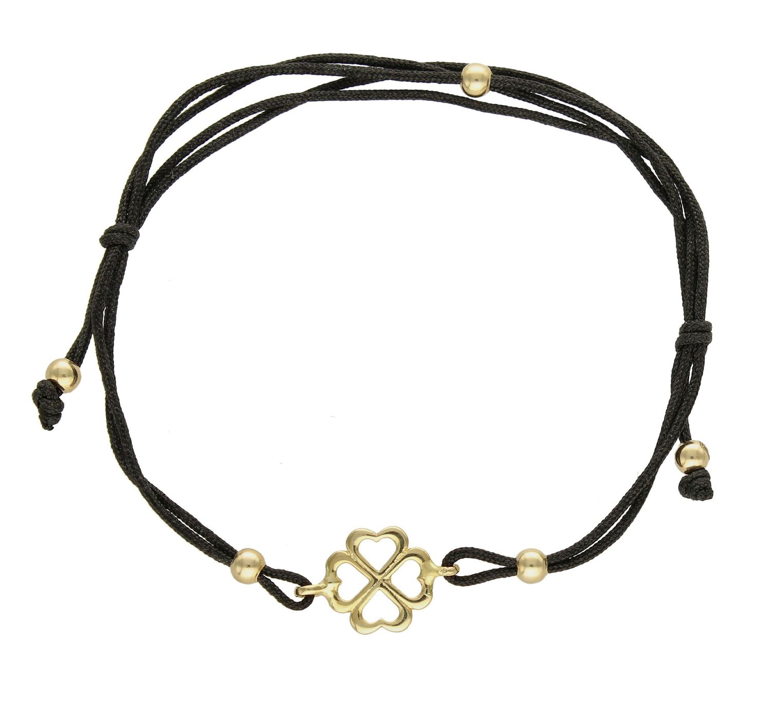 zarny kolor sznurka podkreśla złoty element ozdobny. Bransoletka złota sprawdzi się na co dzień i do stylizacji bardziej eleganckich i wyjściowych. Rozmiar bransoletki jest regulowany poprzez zaciąganie sznureczka (2).jpg